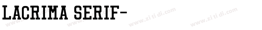 Lacrima Serif字体转换